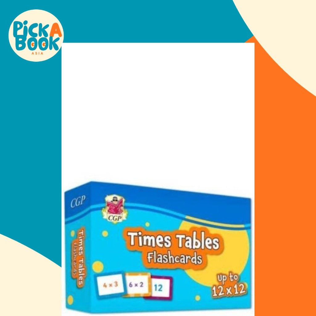 - แฟลชการ์ด Times Tables: เหมาะสําหรับการเรียนรู้ 1 ถึง 12 t โดย CGP Books (ฉบับสหราชอาณาจักร ปกแข็ง