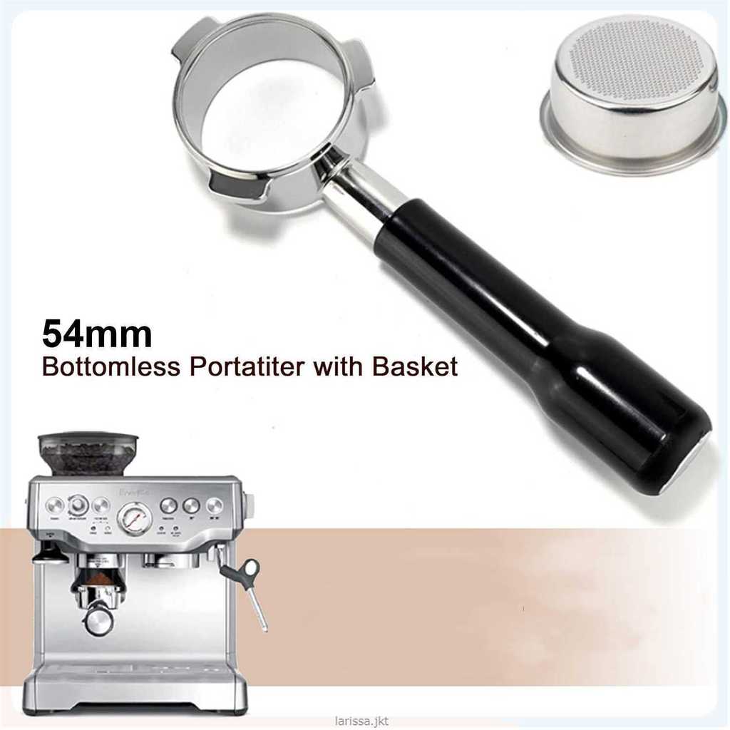 One Two Cups Bottomless Naked Portafilter Stainless Breville 54mm - FR4