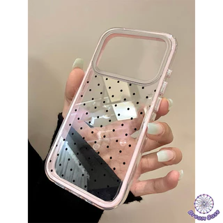 เคสไอโฟน11 แฟชั่นง่ายคลื่นใส 2 in 1 อ่อนสำหรับ IPhone 11 13 15 14 12 17 16 Pro Max 17 16 15 14 Plus 16 15 13 12 14 Pro X