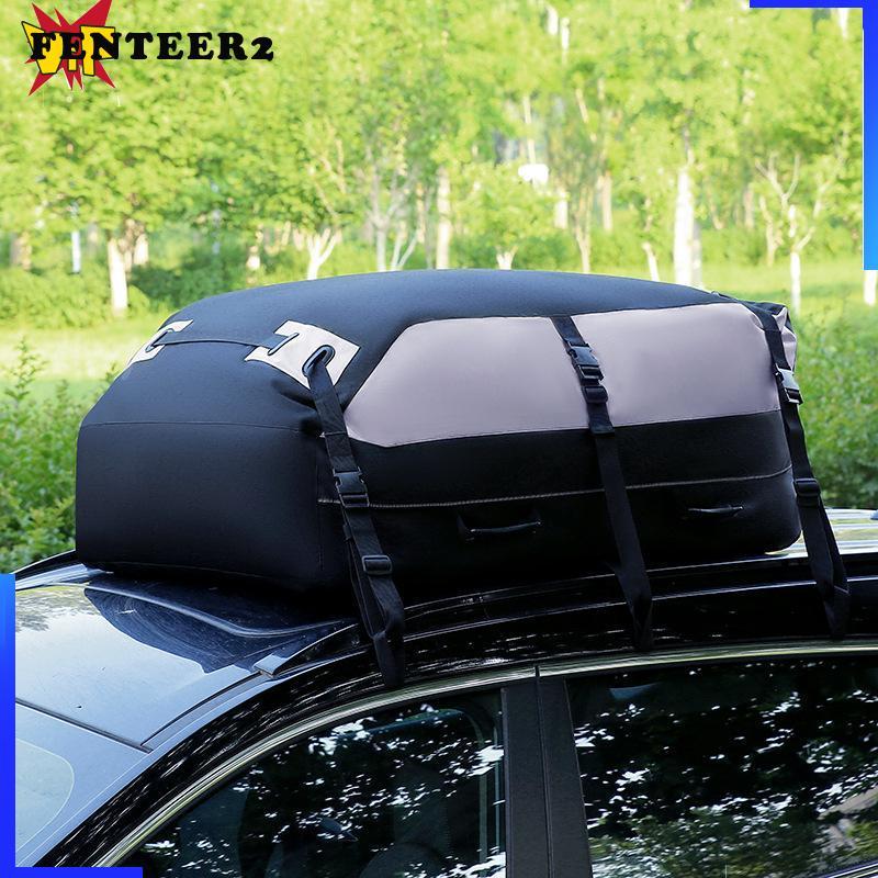 [Fenteer2] 15 Cubic Feet Car Rooftop Bag Rooftop Cargo Carrier Bag กันน้ําสําหรับรถยนต์