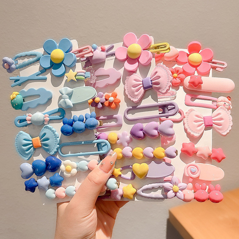 คลิปผมคูลอมิหวานและน่ารัก กิ๊บเด็ก หัวมนไม่บาดผิว กิ๊บเล็ก สวมใส่สบาย กิ๊บติดผม กิ๊ปน่ารักๆ รวมกิ๊บติดผม 14 ชิ้น - รูปที่ 2