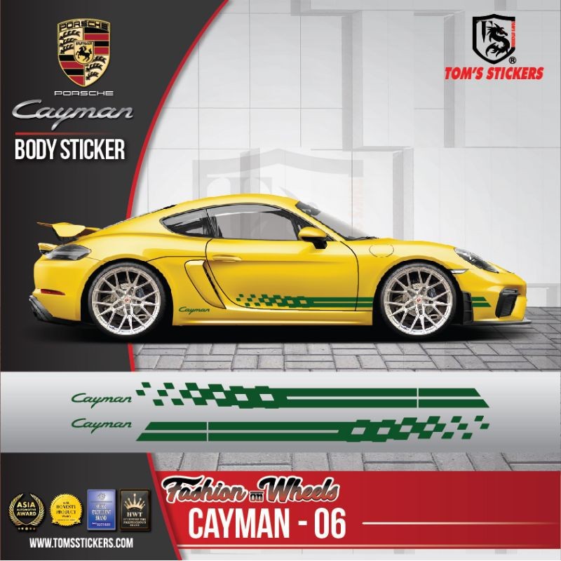 PORSCHE CAYMAN สติ๊กเกอร์ตัวรถ ชุด CAYMAN - 06