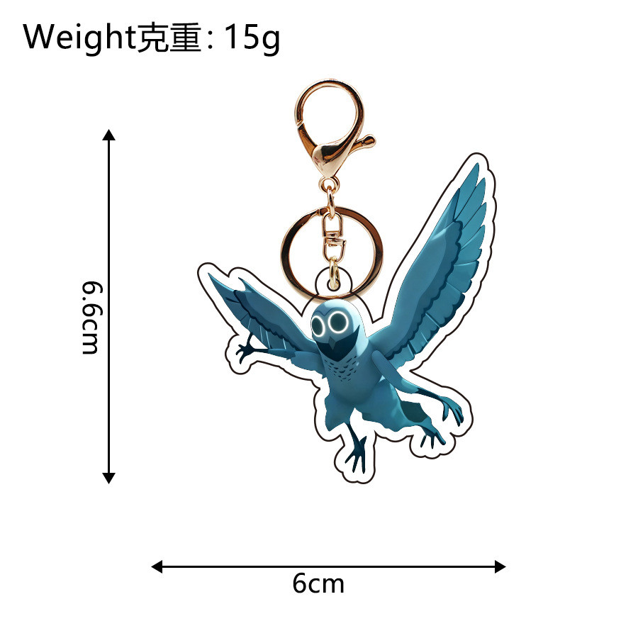99 คืนในป่าพวงกุญแจ โรบ็อกซ์ อะคริลิคพวงกุญแจกวางนกฮูกของเล่นตกแต่งสําหรับเด็กและแฟน - รูปที่ 5