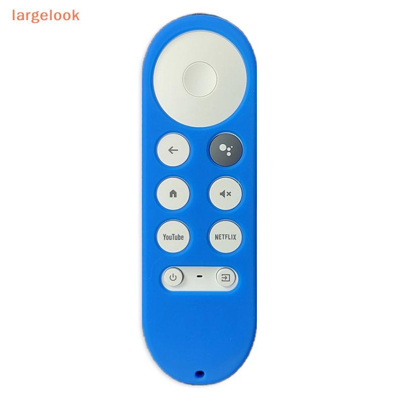 [largelook] เคสซิลิโคนอ่อนนุ่มสําหรับ 2020 Chromecast 4k Snow Remote ฝาครอบป้องกันเชลล์กันลื่นสําหรั