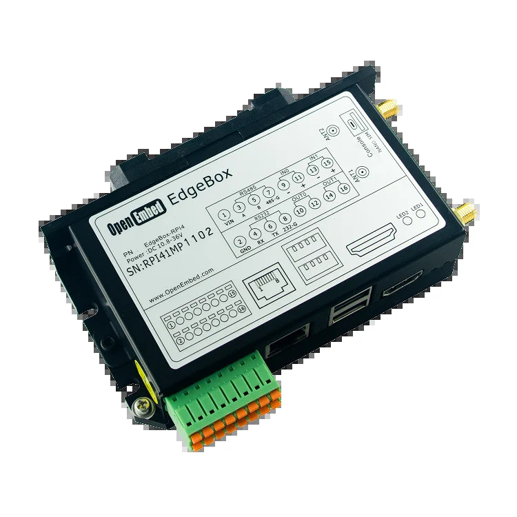 Industrial Raspberry PI IOT Gateway PLC Programming Controller Quad-core A72 Modbus RS485 WIFI (4G O