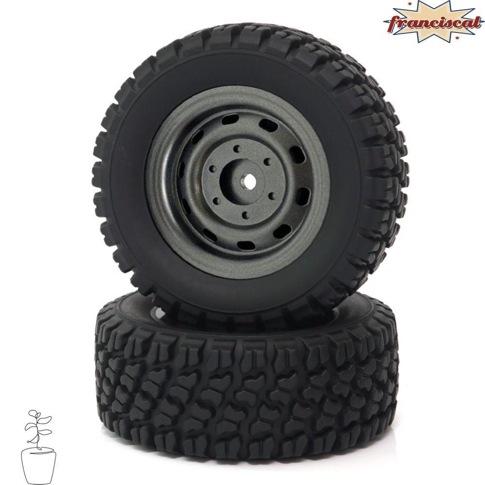 FRANCISCAL 2PCS RC ยางรถ, 12 มม.1:18 Hex Monste รถบรรทุกล้อ,อัพเกรด 1:16 Road RC รถอะไหล่สําหรับ SCY 16101 16102 6101/16207/144001/16889