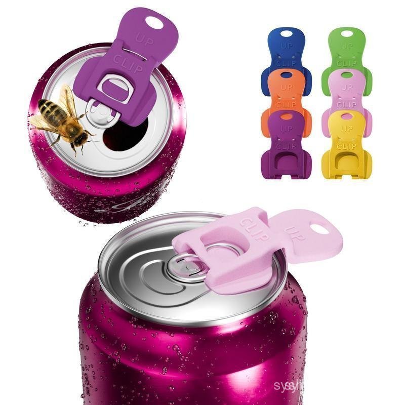 Manual Easy Can Opener, 6 Pack Colorful Soda Beer Can Opener & Beverage Can Cover Protector, Premium