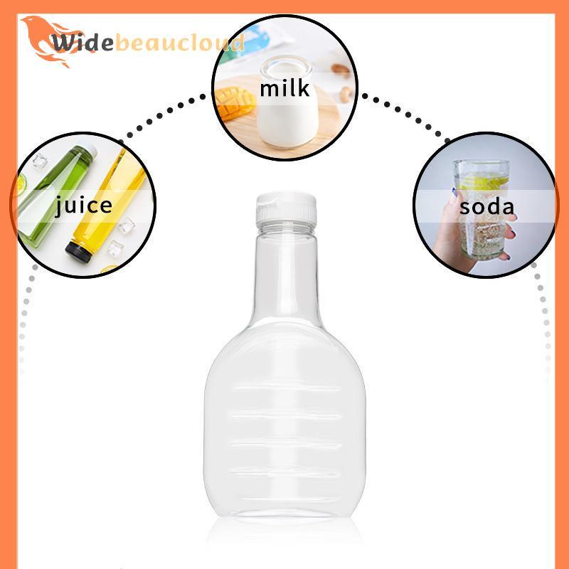 Widebeaucloud 1/2/5 ชิ้น 480ml สลัดพลาสติกใส Dressing ขวดจํานวนมากขวดเปล่าบีบ Flip Top สําหรับ Bbq เ