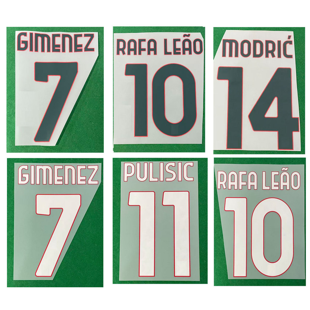 2526 14 Modric Nameset Gimenez Fofana Athekame Pulisic Nkunku ปรับแต่งชื่อใดๆ หมายเลขการพิมพ์ป้ายแพท