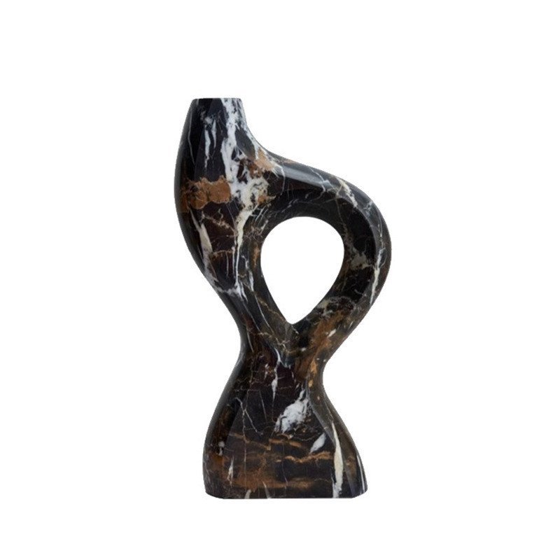 ตู้หนังสือและชั้นวางทีวีสไตล์ศิลปะเรขาคณิต ออกแบบนุ่มนวลเหมือนหินอ่อน รุ่นYT7O