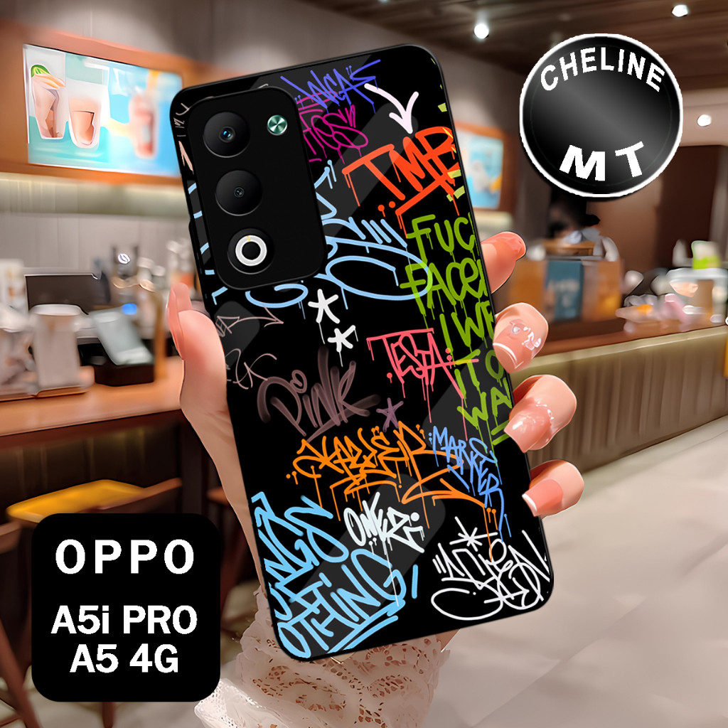 ( XX 15 ) เคส Sofcase Glossy สําหรับ Oppo A5 l oppo A5i PRO l Anime Motif l บทคัดย่อ l น่ารัก l Kesi