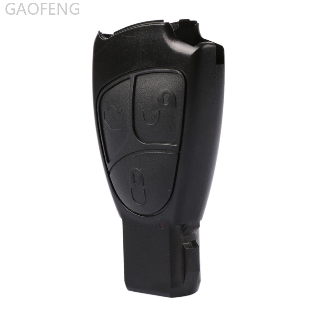 GAOFENG รถ 3 ปุ่มรีโมทคอนโทรลเปลี่ยนกุญแจ Fit สําหรับ Mercedes Benz W203 W211 W204 ฝาครอบนาฬิกาปลุก 