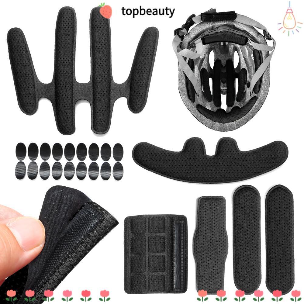 Topbeauty 24 ชิ้น/เซ็ตหมวกกันน็อคด้านใน Padding ชุดกีฬากลางแจ้งฟองน้ํา Universal Protection Pad