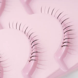 Under Eyelashes Daily Makeup Manga Natural Wispy 5 คู่ก้านโปร่งใส