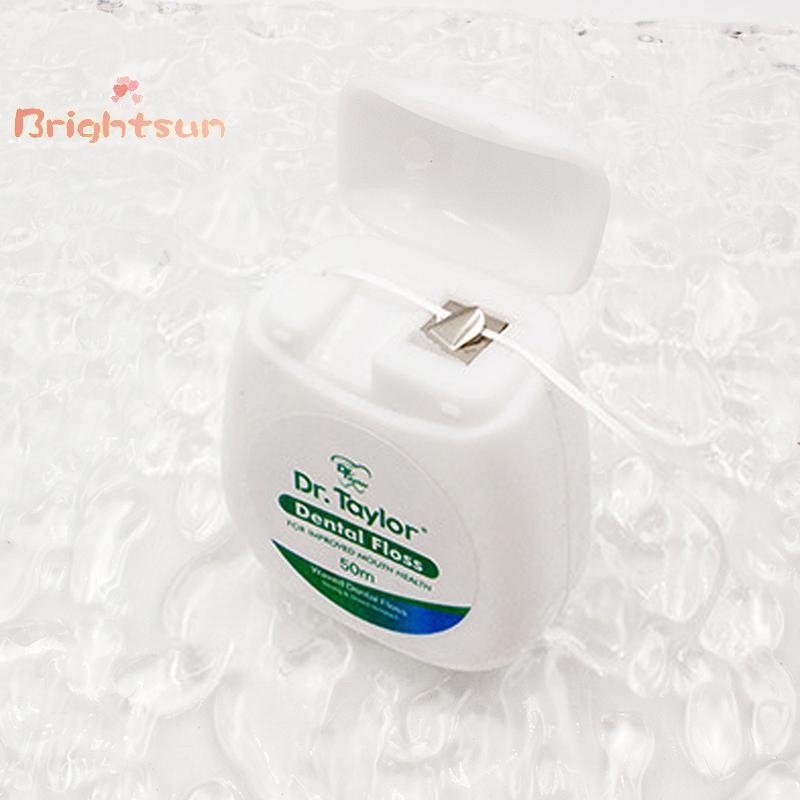 [BT-t] ม้วนไหมขัดฟัน 50 M กล่องรสมิ้นต์ Ultra Fine High Tensile Micro Wax Floss Stick ใหม่