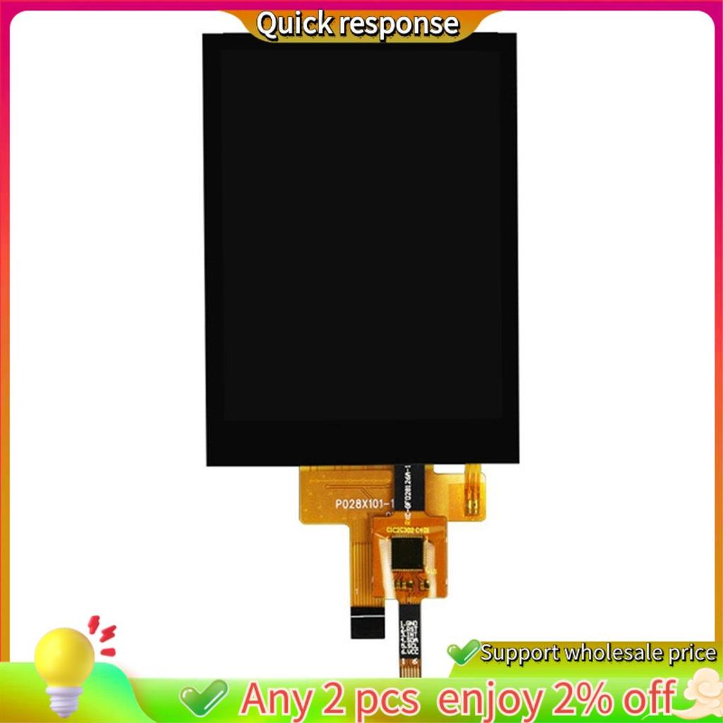 ในสต็อก-หน้าจอสี TFT LCD ขนาด 2.8 นิ้ว SPI Serial Port ST7789V 240 320 หน้าจอสัมผัสแบบ Capacitive