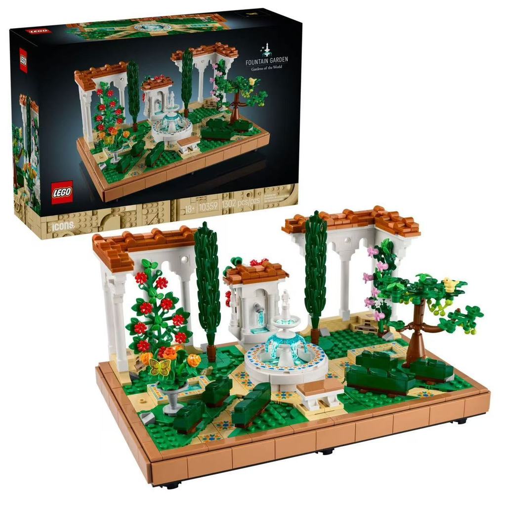 LEGO เครื่องบิน LEGO Lego 10359ICONS Series สเปน Pengquan Garden เด็กการศึกษา Building Block ของเล่น