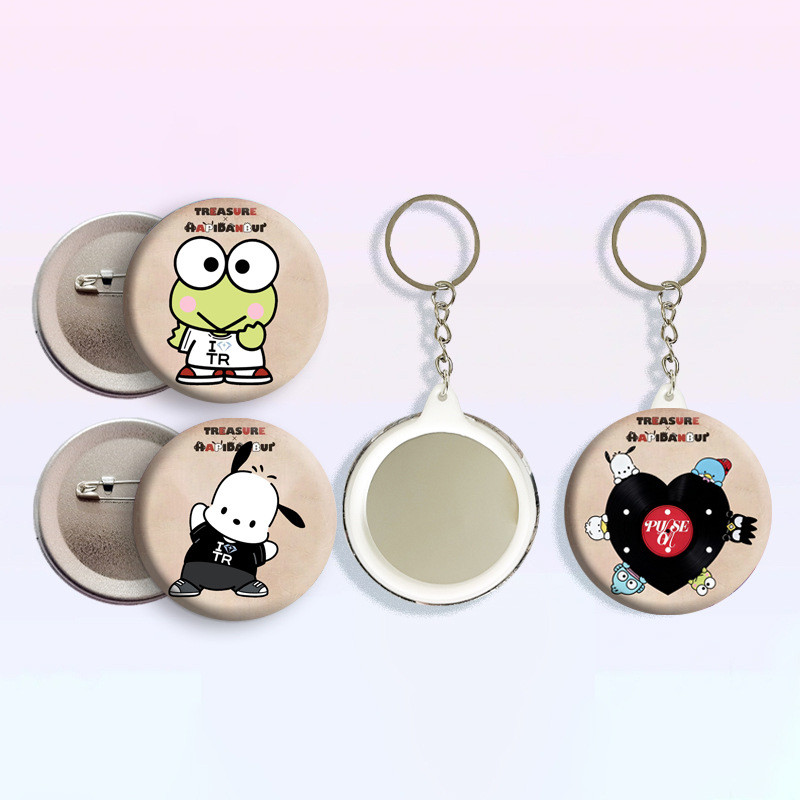 TREASURE Day Tour Pop-up พวงกุญแจกระจกตราการ์ตูน kpop น่ารัก