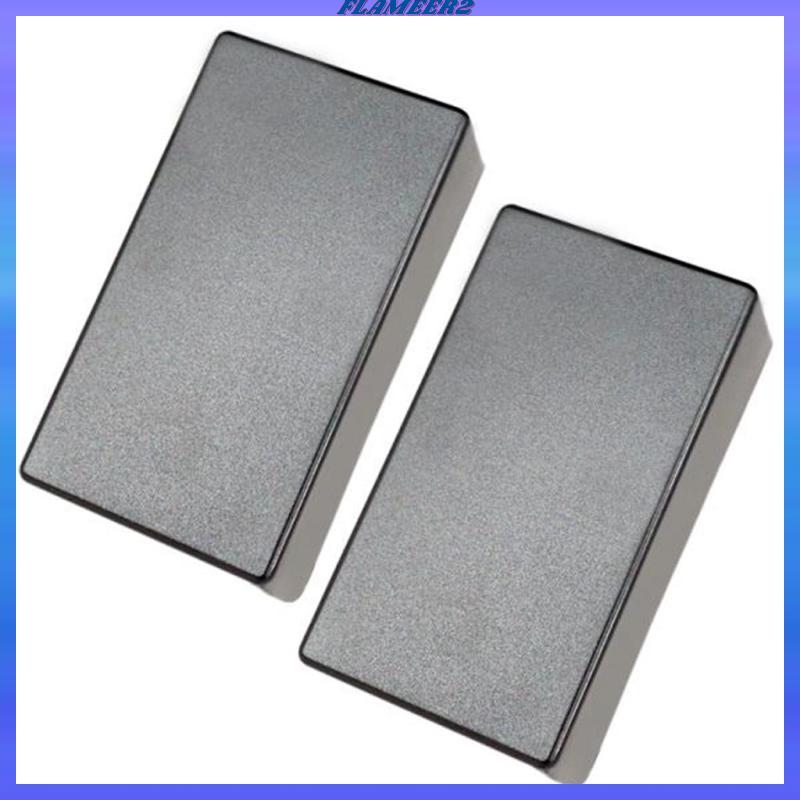[Flameer2] 2 ชิ้นสีดําน้ําหนักเบาปิดผนึกปิดรถกระบะกีตาร์สําหรับกีตาร์ไฟฟ้าฝาครอบเปลี่ยน 69.5x38.2x21