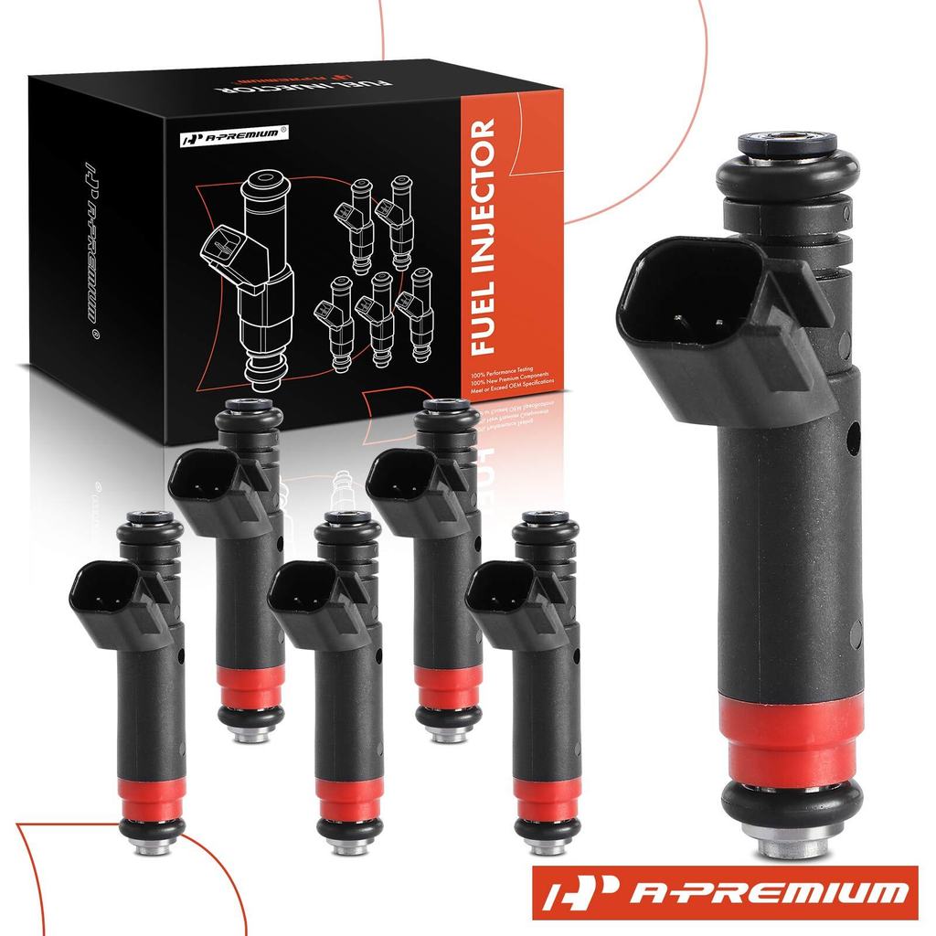 สเปรย์เชื้อเพลิง 6 ชิ้นเหมาะสําหรับ Jeep TJ Wrangler 2005-2006 L6 4.0L แก๊ส OHV 53013690อ่า-