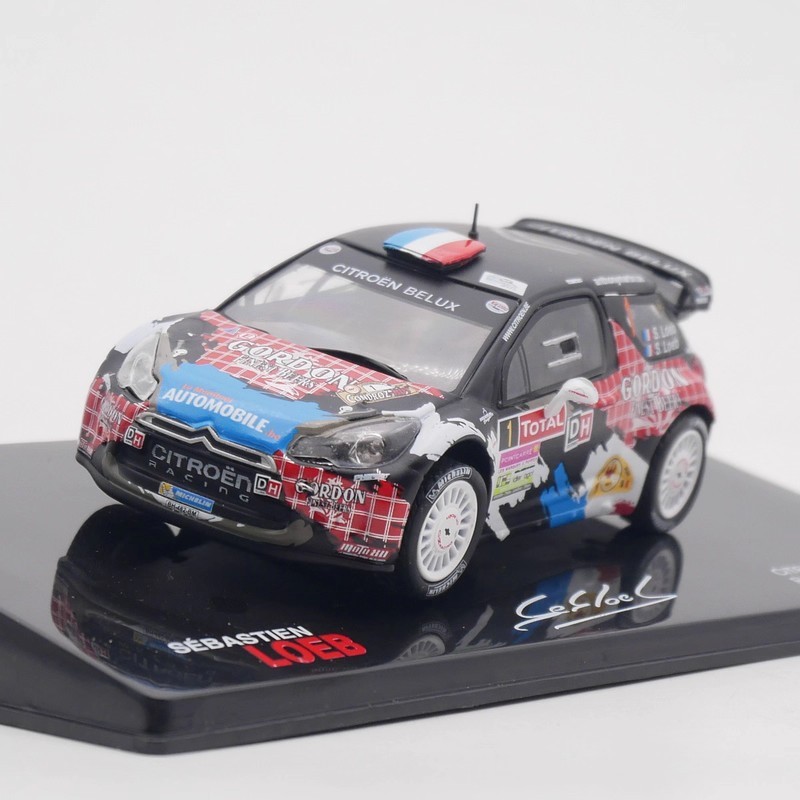 Ixo 1: 43 Citroen DS3 WRC 2013 Loeb Citroen Leb Rally รถรุ่น