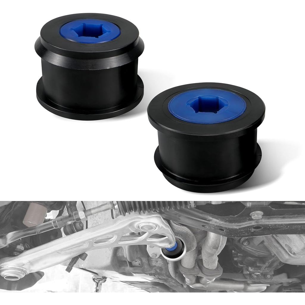 Bevinsee 80A ด้านหน้า Lower Control Arm Bushings Poly ใช้งานร่วมกับ BMW E46 Z4 E85 E86 320i 323i 325