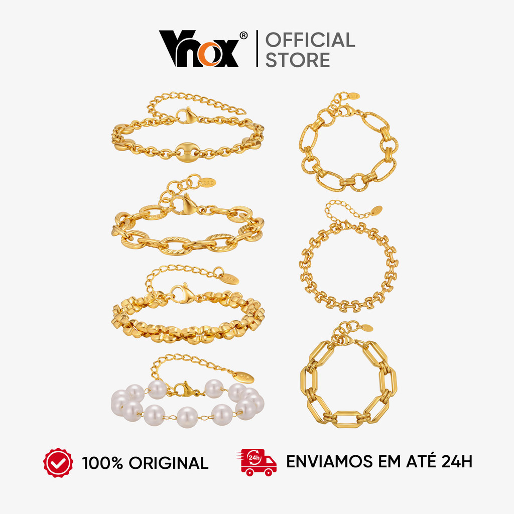 สร้อยข้อมือสแตนเลสมินิมอล โทนทอง 18K ไม่ทำให้เกิดการแพ้ เหมาะเป็นของขวัญและเครื่องประดับสำหรับผู้หญิง