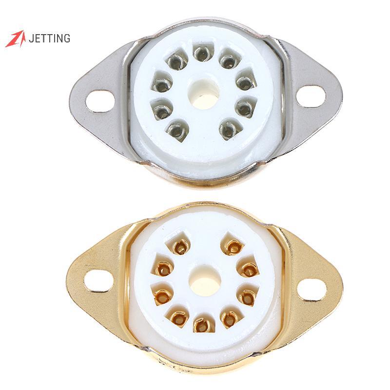 FSTH 9pin เซรามิคหลอดวาล์วฐานหลอดสําหรับ 6DJ8 12AX7 ECC83 B339 CV492 HH