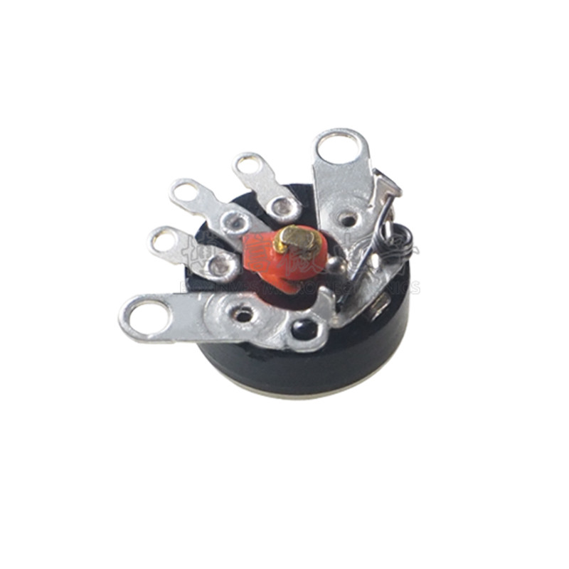 เท้าแบนพร้อมสวิตช์ RV12MM B10K B50K Potentiometer B503 B103 เครื่องขยายเสียงปริมาณ Potentiometer
