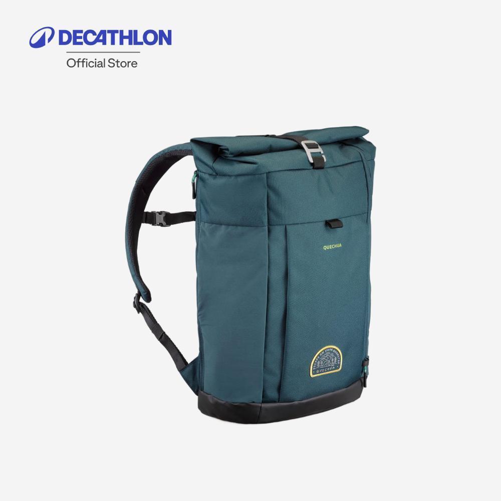 Decathlon 23L Hiking Backpack Nh500 Escape Rolltop เป้สะพายหลังสำหรับเดินป่า รุ่น Nh500 Escape ขนาด 23 ลิตร - Green