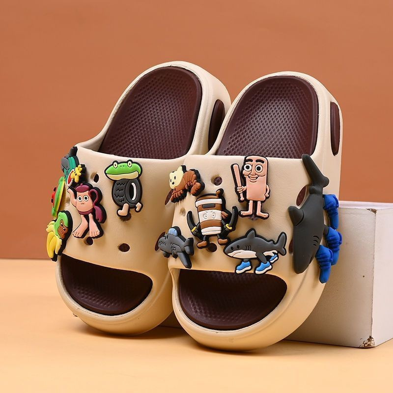 สินค้า Shop Sharing Shanhaijing รองเท้าแตะเด็กรองเท้าแตะชายรองเท้าแตะฤดูร้อน 2025 ในร่มบ้านกันลื่นเด