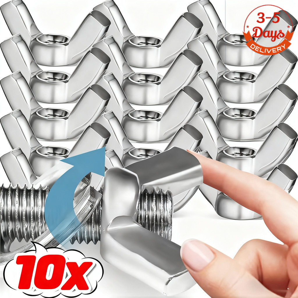 [จัดส่ง 3-5 วัน]5/10 ชิ้น 304 ถั่วปีกผีเสื้อสแตนเลส M3-M10| ดีไซน์กระชับบิดมือ | ตัวยึดฮาร์ดแวร์ที่ทนทานสําหรับการซ่อมเฟอร์นิเจอร์