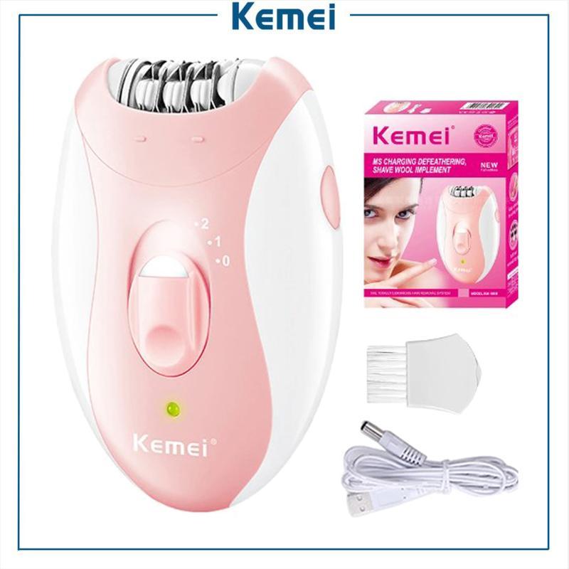 Kemei KM-189B แบบพกพาชาร์จสุภาพสตรีเครื่องโกนหนวดเครื่องมือ/Kemei KM-189B กันน้ําไฟฟ้าผม Remover แบบ