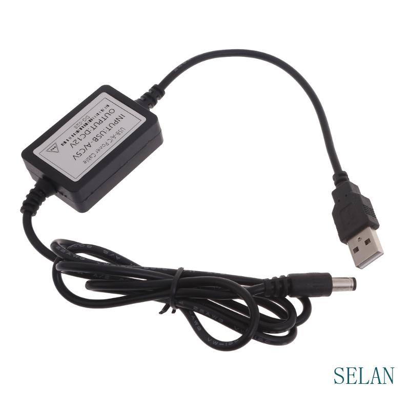 SEL สายไฟ USB เป็น DC USB 5V ถึง 12V DC Connector สายชาร์จ 5 5x2 1 มม.