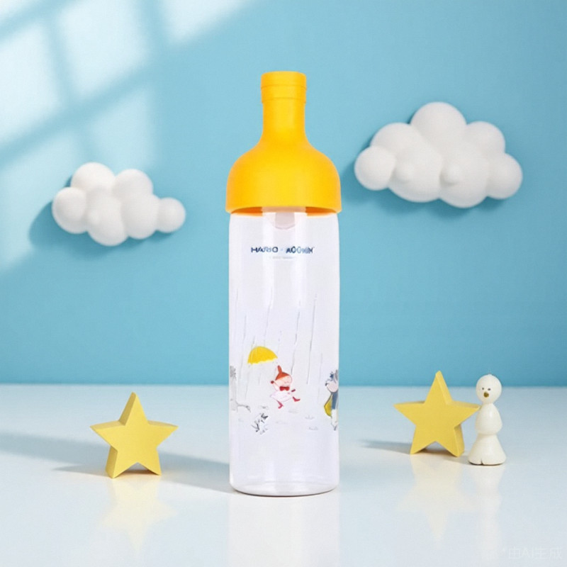 HARIOxMOOMIN Moomin Co-Branded Coffee Cold Brew Pot แก้วทนความร้อน Ice Drip Cold Brew ขวด Hand Brew 