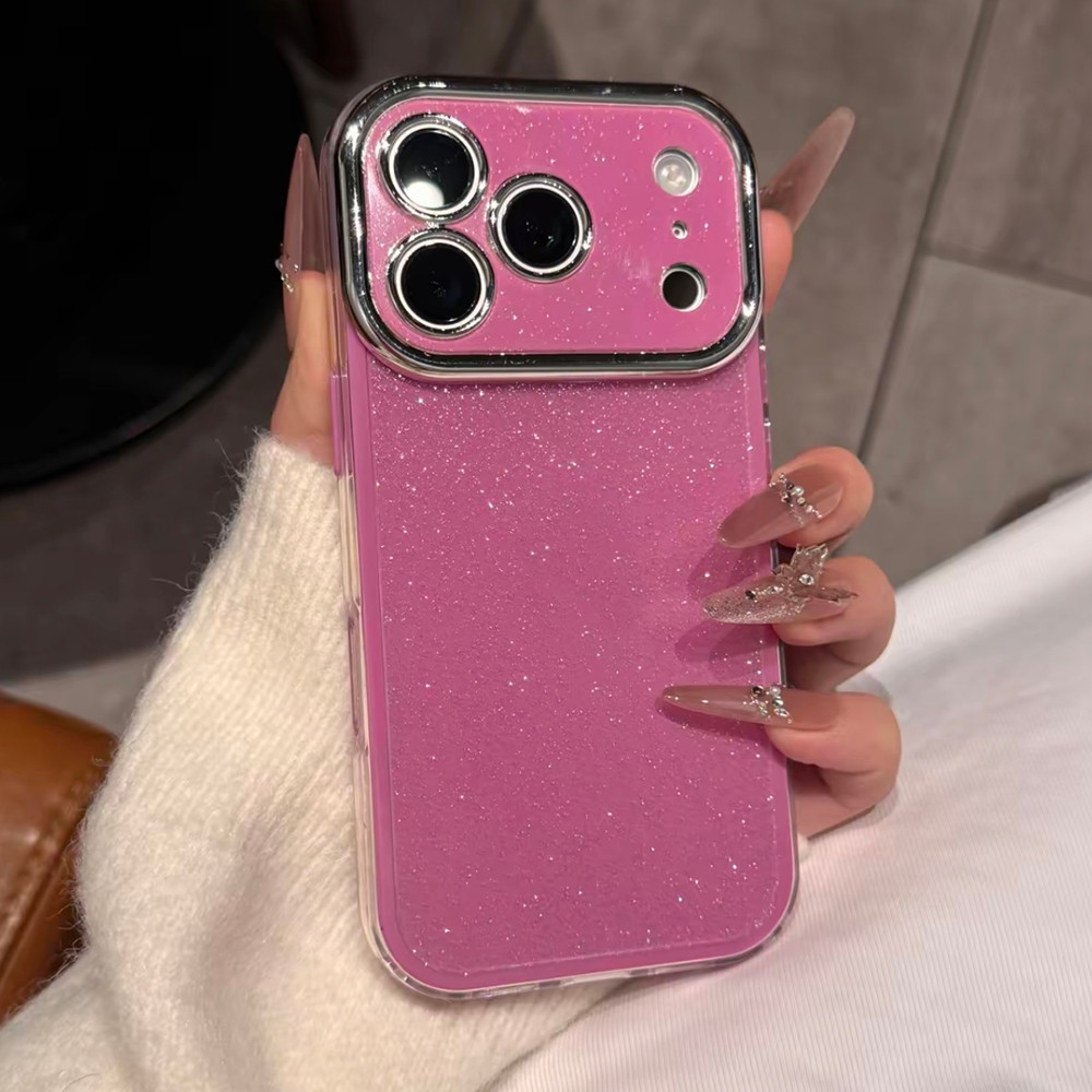 แวววาว 2 ใน 1ชุบอะคริลิคเคสโทรศัพท์สําหรับ ไอโฟน 17 มือโปร สูงสุด 17 อากาศ 16 บวก 15 14 13 12 11 กันกระแทกป้องกันปลอก ราคา ถูกที่สุด ดีลบีเคเค