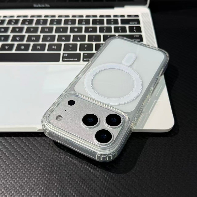 หรูหราสําหรับกรณีชาร์จไร้สายสําหรับ ไอโฟน 17อากาศ 11 12 13 14 15 16 17 มือโปร สูงสุด บวกโปร่งใสฮาร์ดปกหลัง - รูปที่ 5