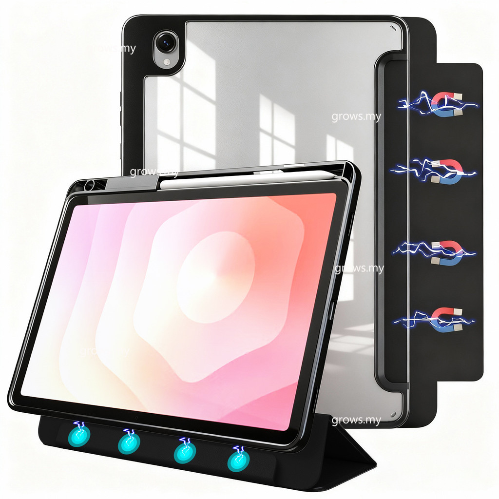 เคสแม่เหล็กที่ถอดออกได้สําหรับ Samsung Galaxy Tab S11 กรณี 2025 11 นิ้ว SM-X730/SM-X736 A11+ A11 A9 Plus 11 "A11 8.7 2025 แยกพับพร้อมที่ใส่ดินสอ