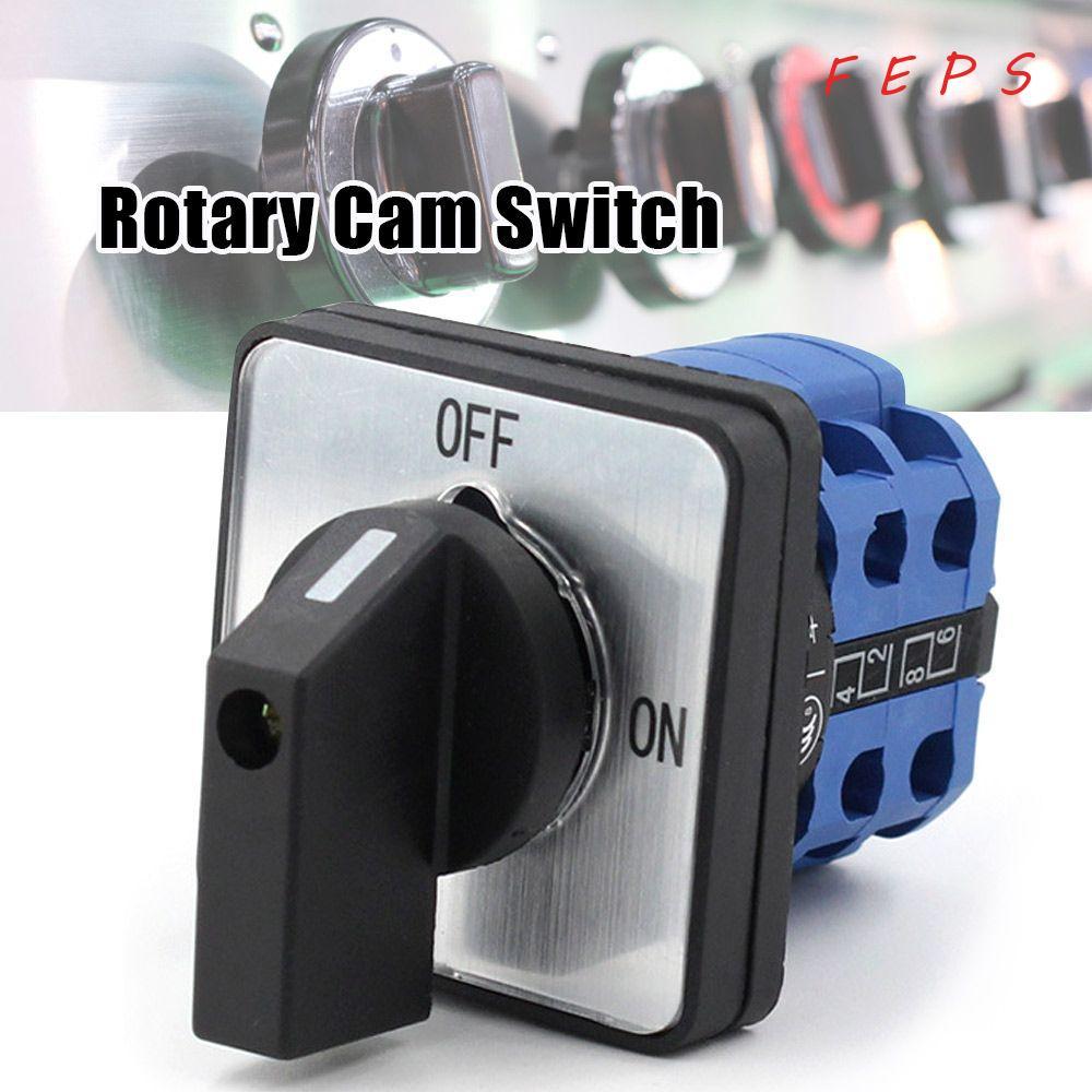 FEPS Rotary Cam Switch 4 เทอร์มินัลมอเตอร์ปั๊มน้ํา|เปิด/