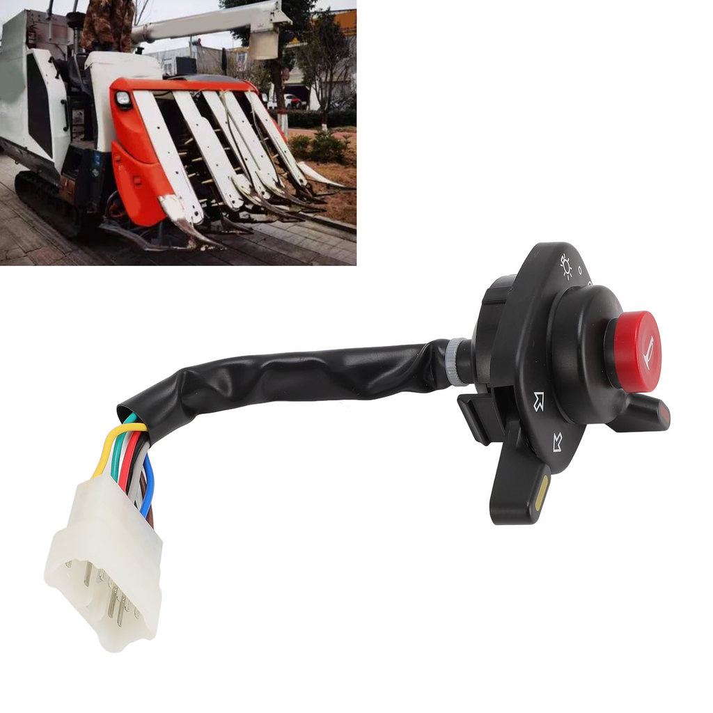 [jingad] สวิตช์รวมไฟหน้า T2368-69025 พลาสติก DC12V ควบคุมง่ายสําหรับ 588I-G 688 888 รถเกี่ยวข้าว RS1