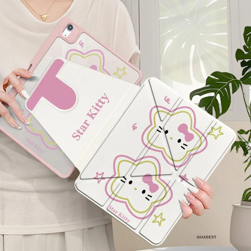 3 + Y พับขาตั้งแท็บเล็ตสําหรับ Honor Magicpad 3 12.5 2025 อะคริลิคใสฝาครอบป้องกันสําหรับ Honor Pad 1