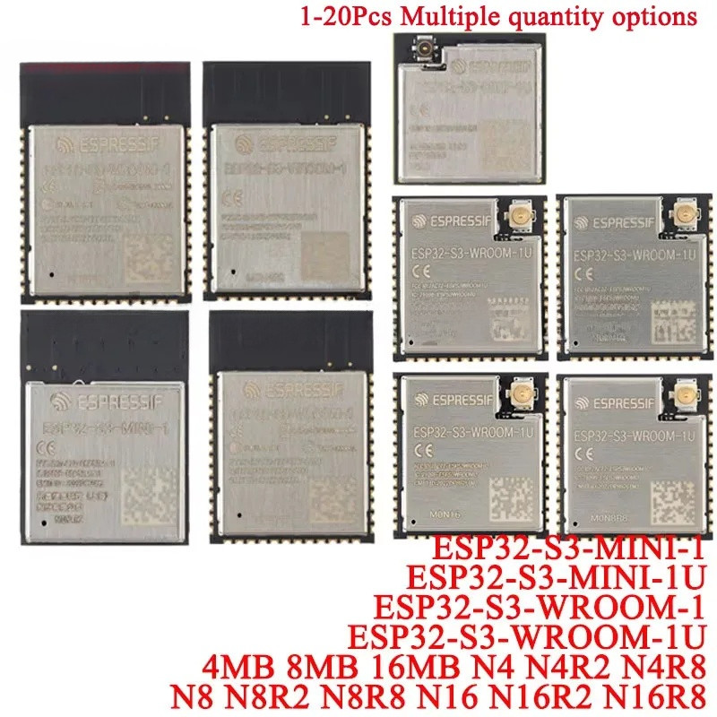 1 ชิ้น ESP32S3 ESP32-S3-WROOM-1 1U ESP32-S3-MINI 1U 4MB 8MB 16MB N4 N4R2 N4R8 N8R2 N8R2 N8R2 N8R2 N8