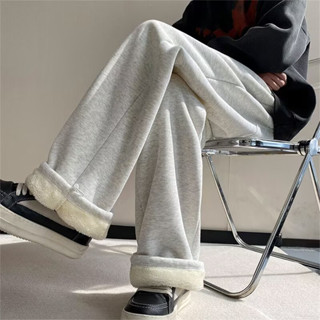 SUIKONE ซุยโคเนะ กางเกงขายาวกีฬาลำลองสำหรับผู้ชาย สไตล์อเมริ…