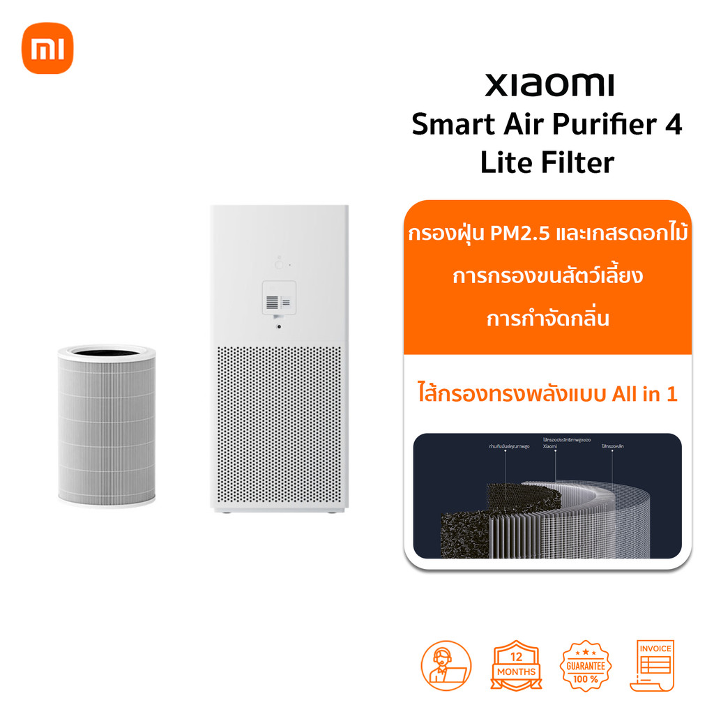 Xiaomi Air Purifier 4 Lite Filter ไส้กรองเครื่องฟอกอากาศ แผ่นกรอง