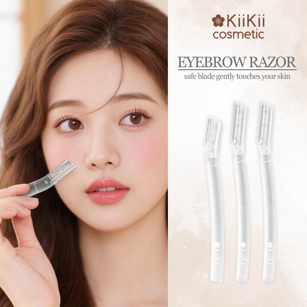 KiiKii Cosmetic กันคิ้ว ที่กันคิ้ว มีดกันคิ้ว แบบพกพา ทนทาน ขูดเบาๆ ได้รูปตามต้องการ