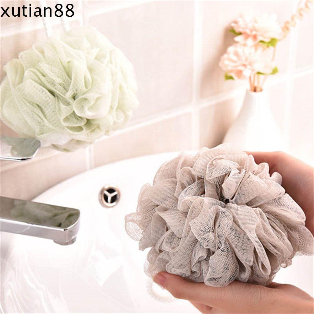 XUTIAN88HH Bath Ball Super Soft Rich Bubble Back Scrubber อุปกรณ์ห้องน้ํา Wash Body Simple Design Sh