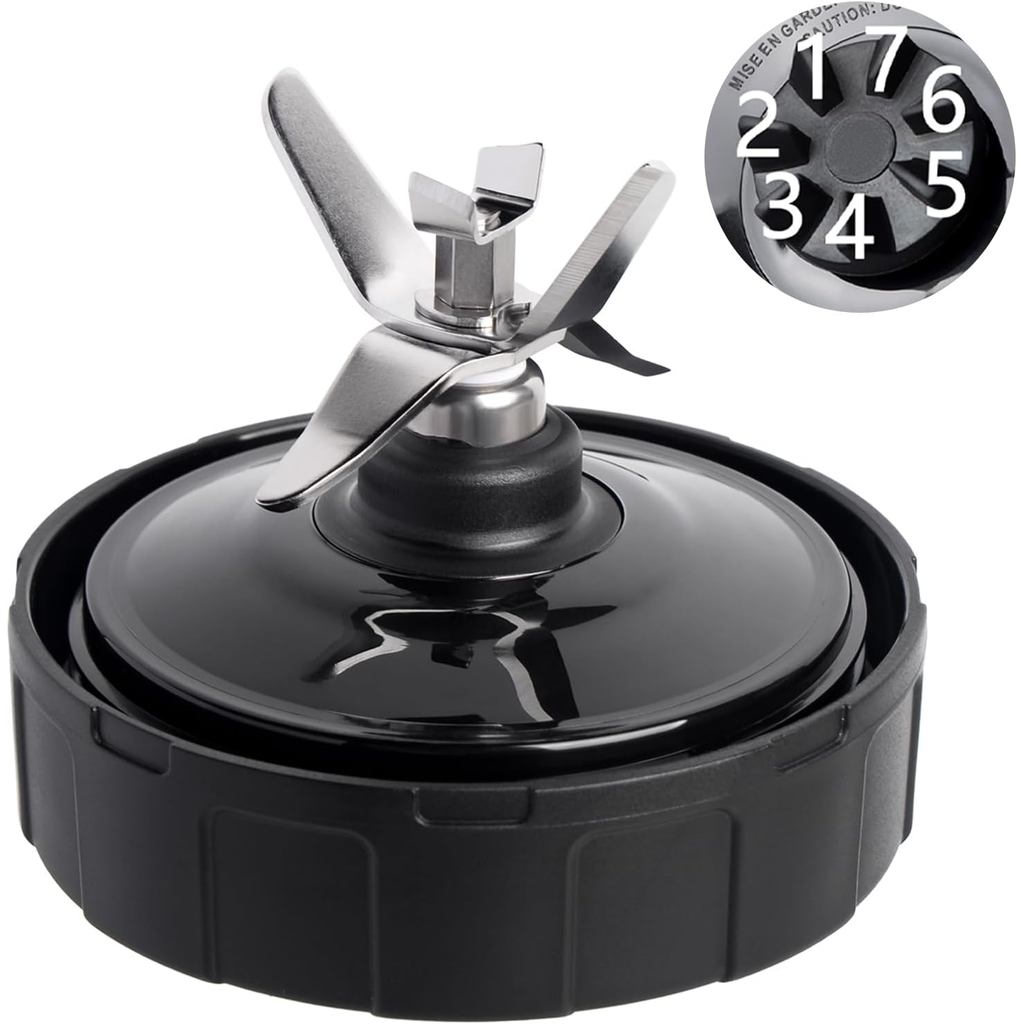 7 Fins เครื่องปั่นอะไหล่สําหรับ Ninja เครื่องปั่น, ใบมีดเครื่องปั่นเหมาะกับ Ninja BL450_30 BL480_30 