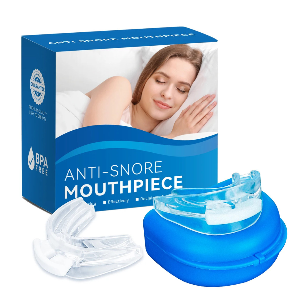 ปรับป้องกันการนอนกรนปาก Guard Anti-Snoring Mouthpiece อุปกรณ์ Sleeping Bruxism Snoring Stopper ปรับป
