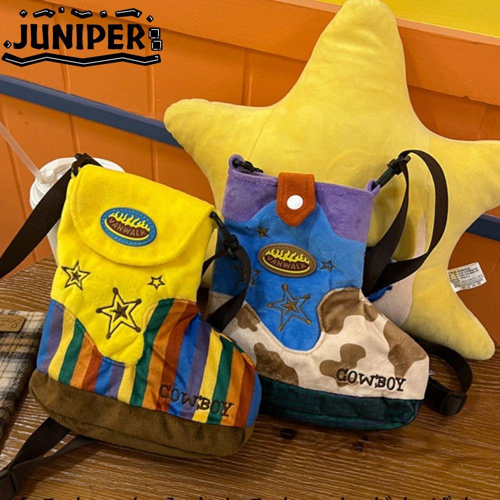 JUNIPER กระเป๋าสะพายข้าง ออกแบบเป็นรูปทรงรองเท้าและตุ๊กตา Mitch