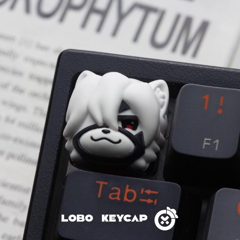 Lobo Lycaon Zenless Zone Zero / ZZZ Theme Artisan Keycaps ปุ่มกดเรซิน